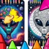 Aliens - Coloring Galaxy Page