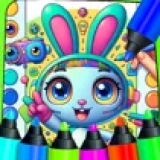 Rabbit AI Coloring  Pages fun